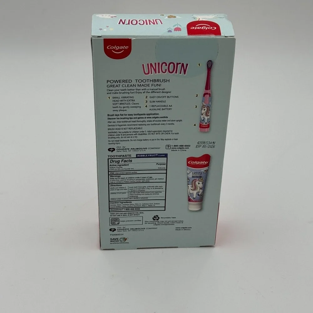 Colgate Unicorn Kids Toothbrush Gift Pack New‎